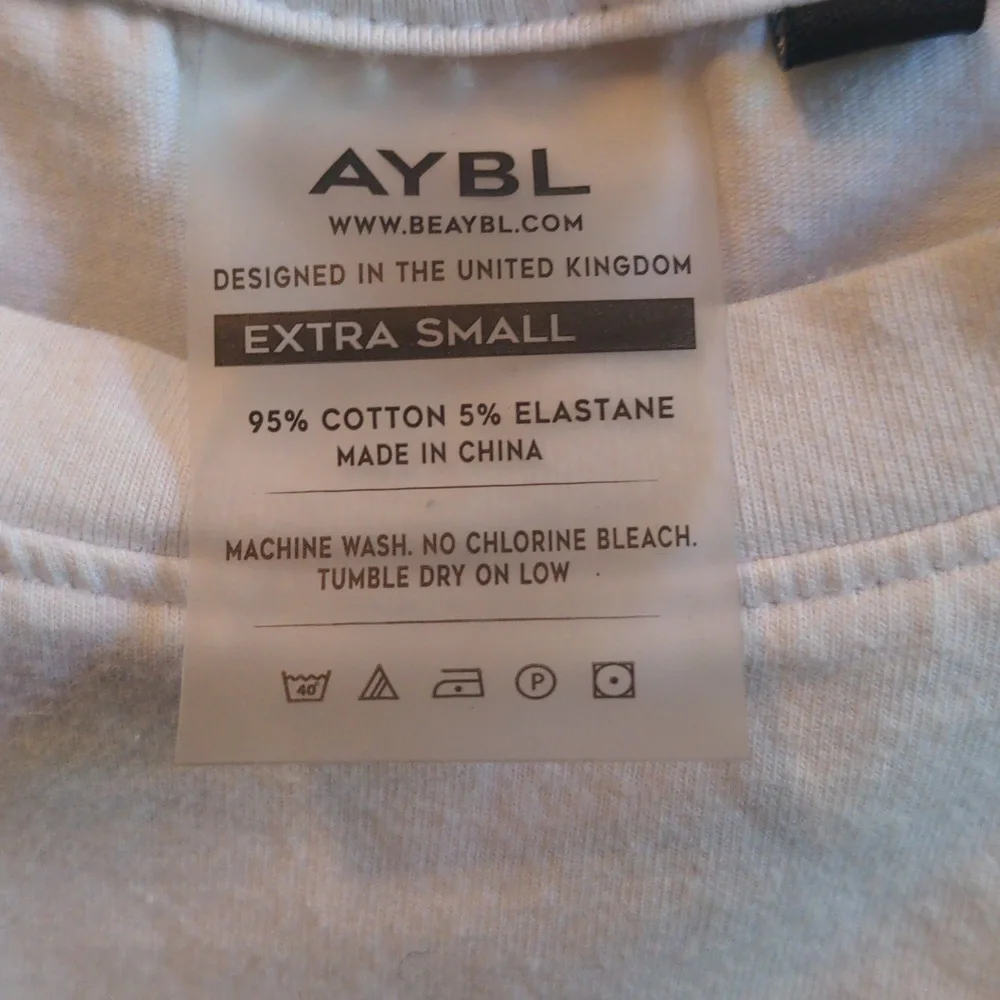 AYBL Cropped White T-Shirt - Picture 3 of 3